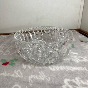 Vintage 8" Round CRYSTAL BOWL